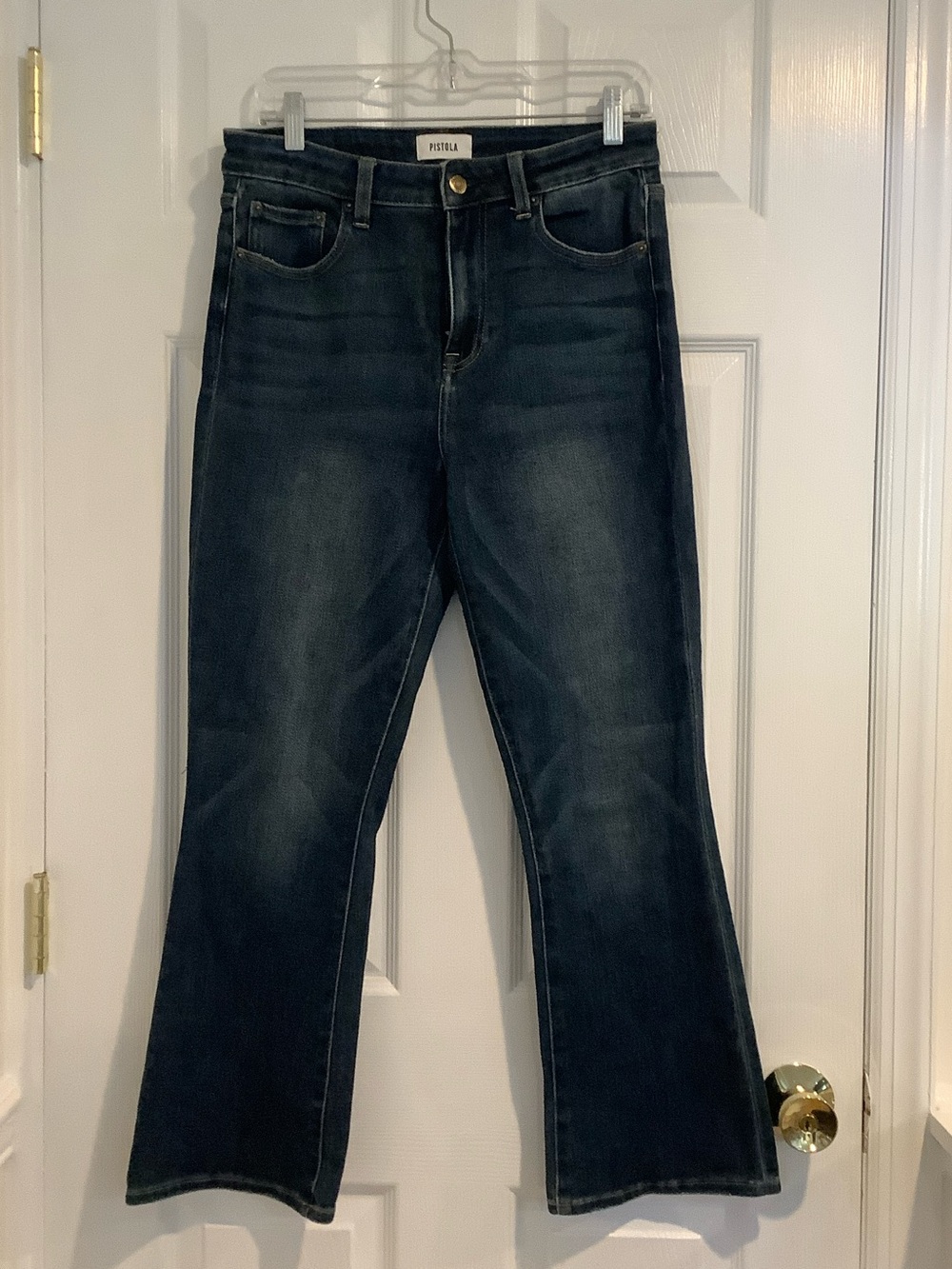 PISTOLA Dark Wash Stretch Boot Cut High Rise Jeans 29